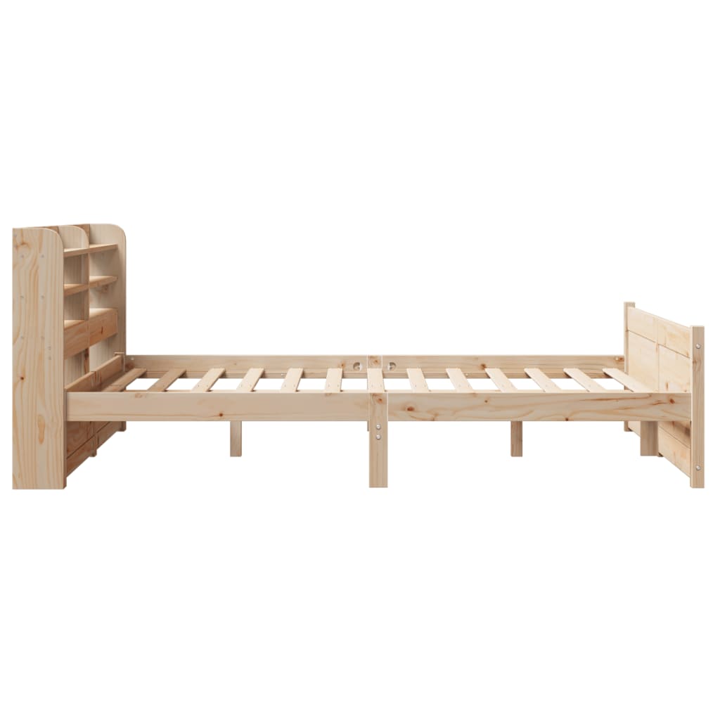 Bed Frame with Headboard without Mattress 140x190 cm